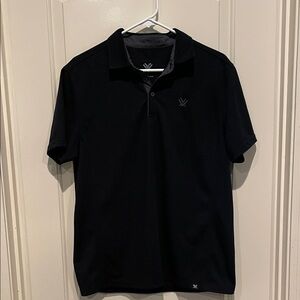 Men's Vortex Black Performance Polo